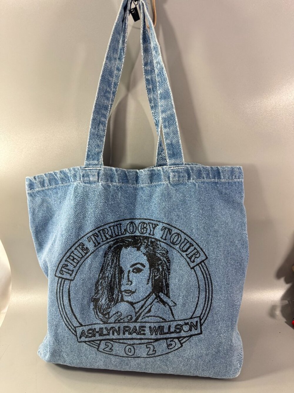 Ashley Rae Willson the Trilogy Tour 2025 Denim Tote Bag
